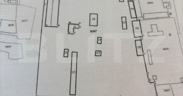 Ideal pentru afacere! Teren industrial cu hale și curent tr