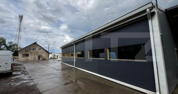 Cladire de birouri + 3 Hale, teren 4300 mp, Sebes