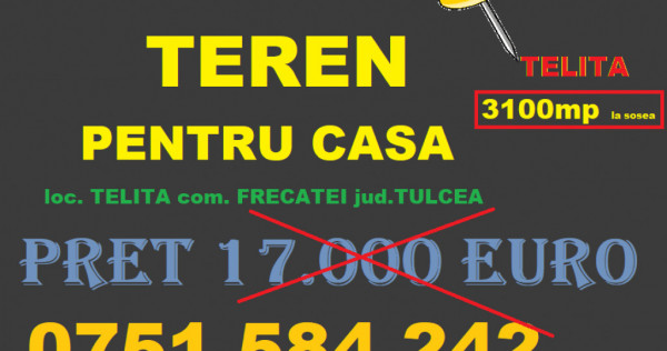 TEREN pentru casa AGIGHIOL 2500mp