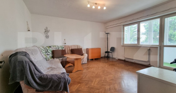 Apartament cu 4 camere decomandate + 2 balcoane, 110 mp, zon