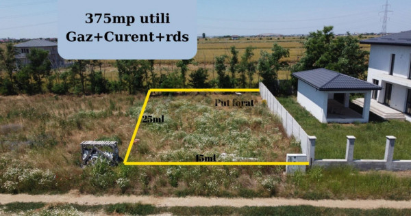 Teren intravilan / 375mp / comuna Berceni