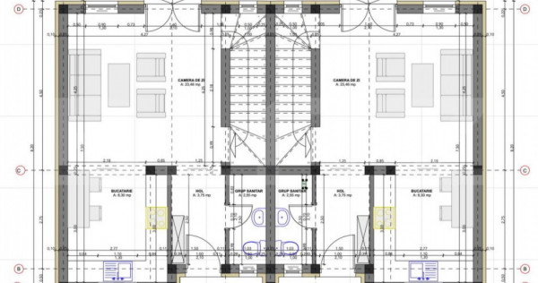 Duplex de vanzare in Sanandrei, 3 camere P+E 73mp utili 310m