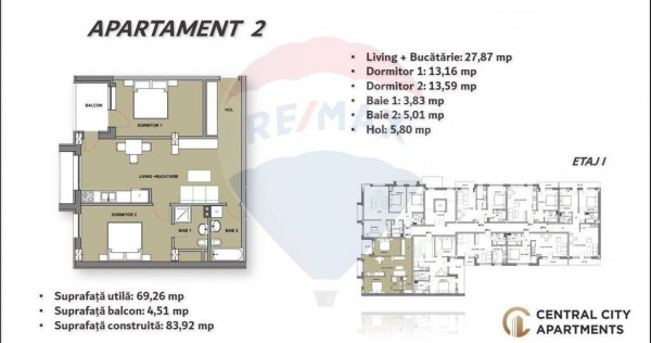 De vânzare Apartament Nou 3 camere, Cantemir, Oradea