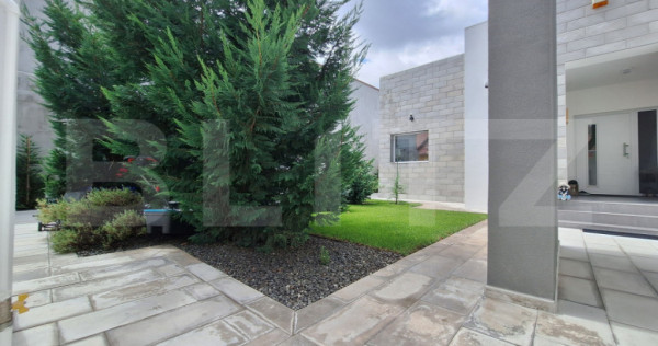 Vila de lux, mobilata, utilata, teren superb 1150 mp, piscin