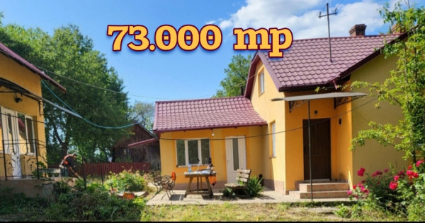 CASA 6 camere cu TEREN 7.3 HECTARE Zvoristea, Suceava