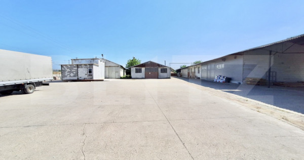 Teren industrial 4.150 mp cu 3 hale moderne cu utilități,a