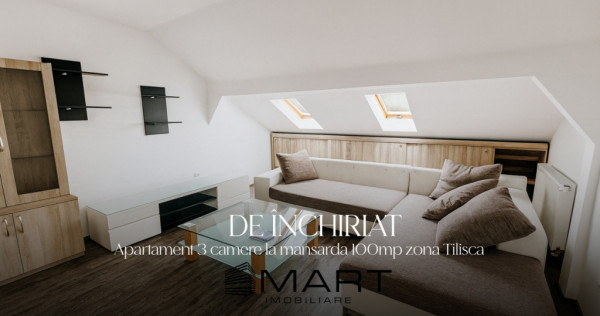 Apartament 3 camere 100mp zona Tilisca