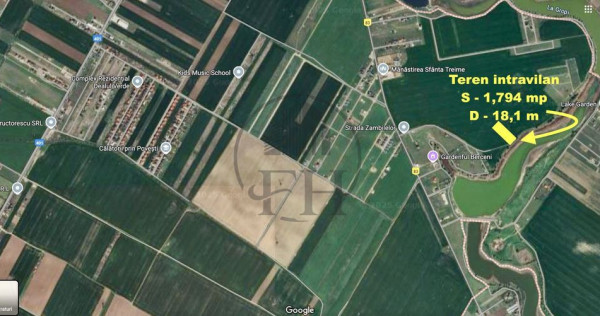 Teren intravilan de vanzare Vidra, Ilfov