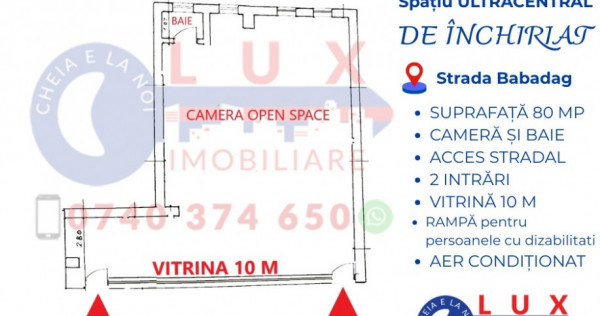 ID 8114 Spatiu ULTRACENTRAL - DE INCHIRIAT