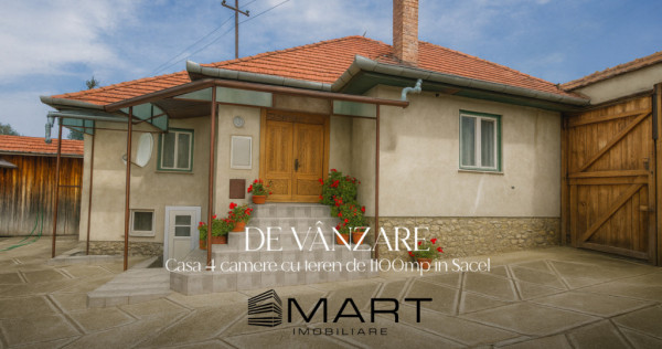 Casă Săcel 120 mp utili, teren 1100 mp si pârâu