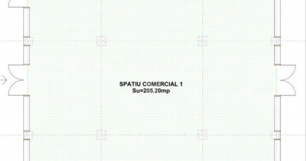 Spațiu comercial de &icirc;nchiriat &ndash; Calea Moldovei, 205 mp