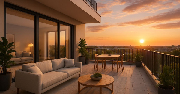 Apartament 2 camere 66 mp cu terasa 76 mp Campus Scolar