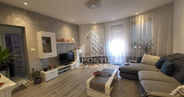 Apartament cu 3 camere,2 bai,renovat,complet mobilat util...