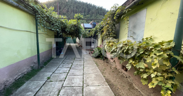 Casa centrala de vanzare in Gura Raului 560 mp curte+gradina
