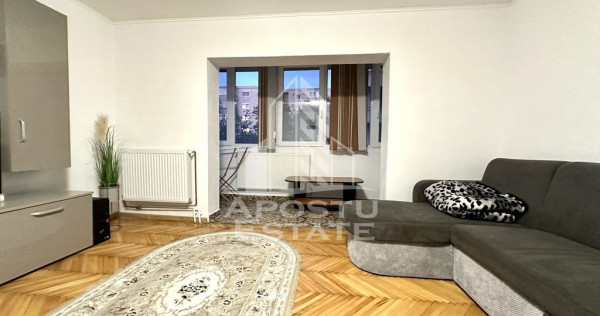 Apartament cu o camera, centrala proprie, mobilat si utilat
