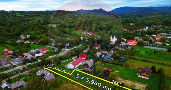 Teren de vânzare 5,960mp Unguras