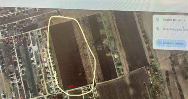 Aroneanu teren 8503 extravilan deschidere la doua strazi uti