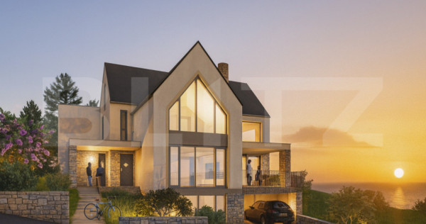 Vila 2 de lux langa Padurea Faget cu un apus de poveste