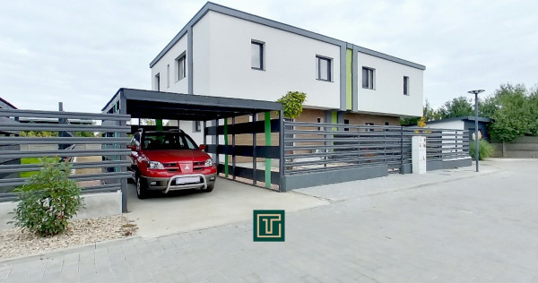 Duplex nou cu 4 camere eficient energetic in stil minimalist in Gai