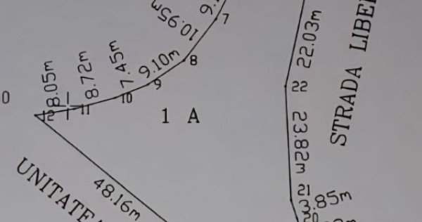 TEREN INTRAVILAN - 1980 MP- str.ANTENEI colt cu Libertatii