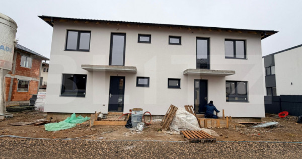 Duplex cu 3 dormitoare, 3 bai si teren de 220 mp la doar 155