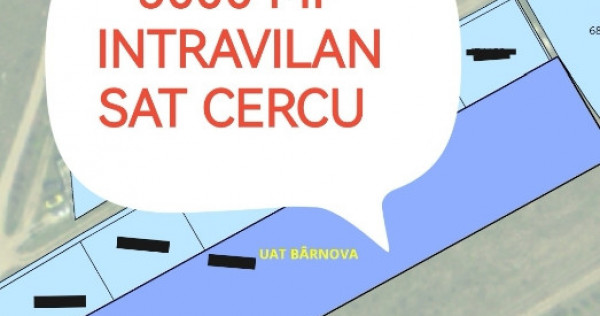 Bucium, 5000 mp teren intravilan, perfect plan, 6 km din Iași!