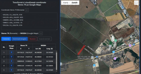 Intravilan 13200 mp, viitoare statie M , scadere mare de pre