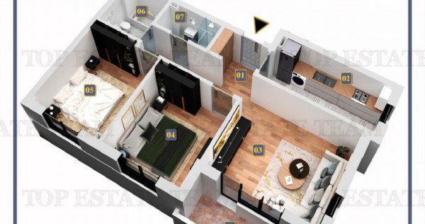 Apartament 3 camere cu finisaje premium si toate utilitatile