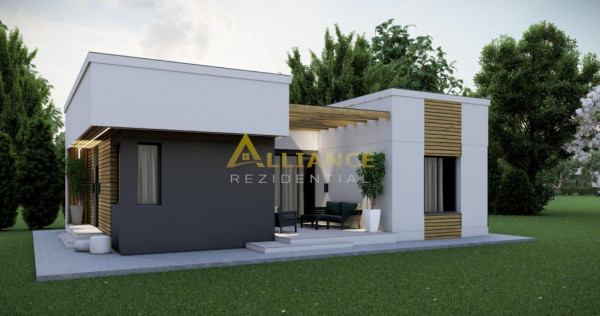 Casa individuala - 3 dormitoare -110 mp utili - 412 mp teren