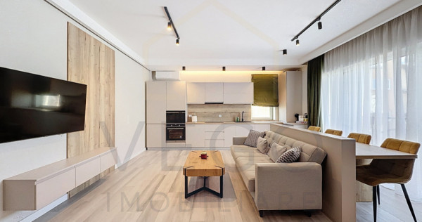 2 camere in imobil nou, 50 mp, garaj, terasa, Buna Ziua