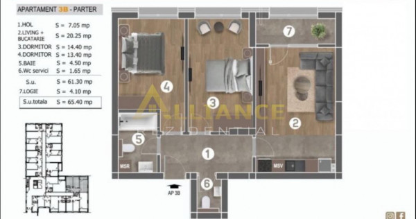 3 camere Berceni sector 4