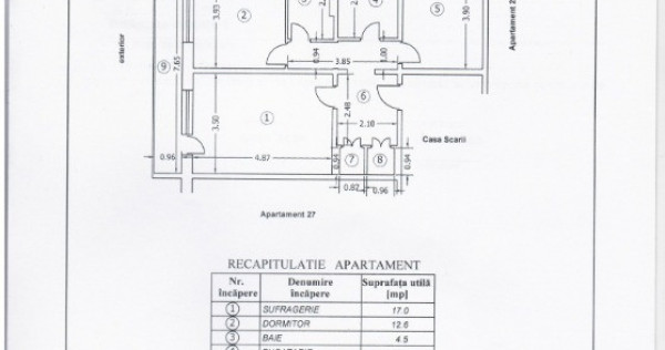 Apartament 3 camere Lalelelor Bacău, 60.000 negociabil