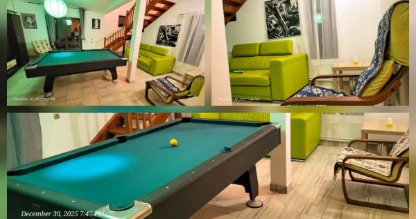 Cabana La Breazu &ndash; Trambulină & Biliard | 3 bai - 2 dormitoare