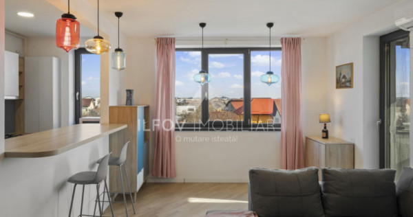 Apartament 2 camere central Otopeni, mobilat si utilat moder