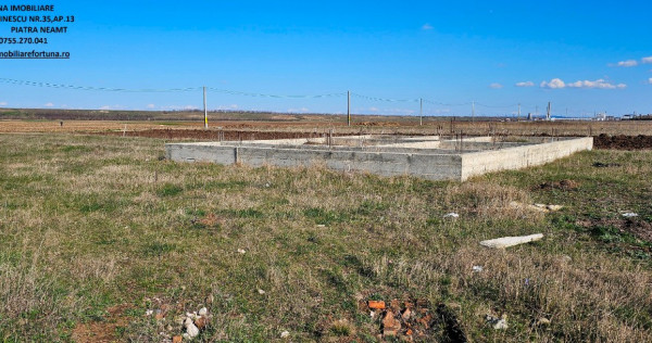 Teren 1000 mp, cu fundatie si elevatie, Dumbrava Rosie