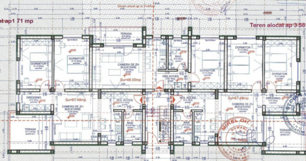 Apartament 3 camere, 80 mp, zona Dumbravita