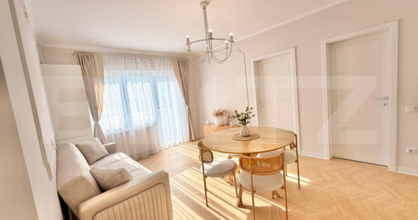 Apartament nou, semidecomandat, 3 camere, parcare subterana,