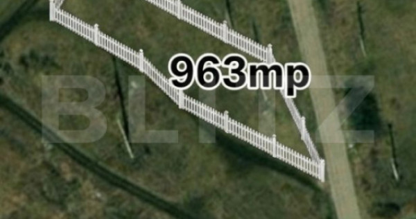 Exclusivitate! Teren intravilan 963 mp, 2 fronturi, View Pan