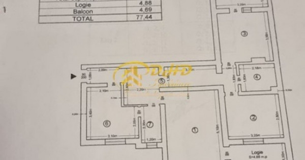 Apartament 3 camere,decomandat,2 băi,zona Valea Lupului-Primărie