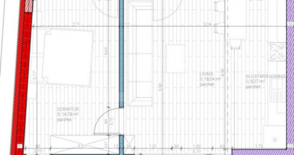 Apartament 2 camere finisat, 52mp, etaj intermediar, Dambu R