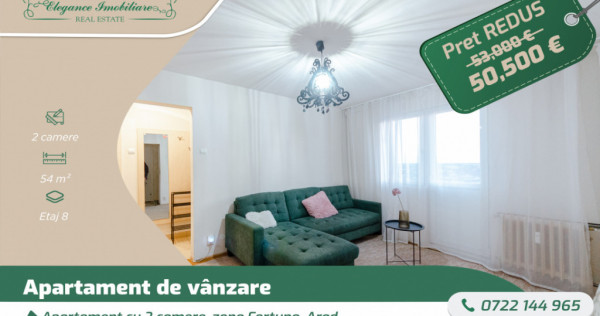 Apartament cu 2 camere, zona Fortuna, Arad