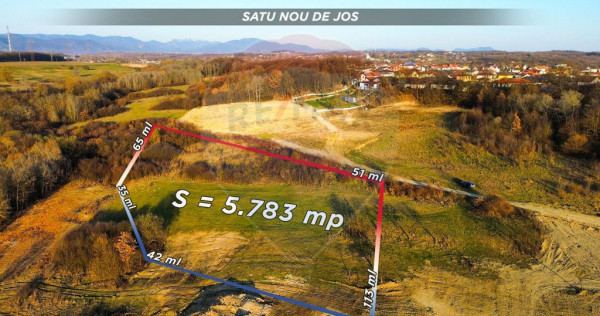 Teren 5783 mp Satu Nou de Jos / Strada Principala