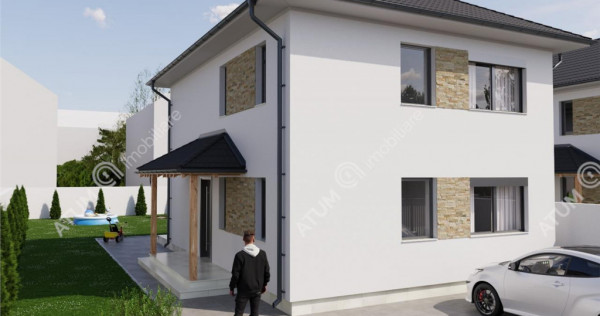 Casa individuala cu 4 camere si teren de 380 mp in Sura Mica