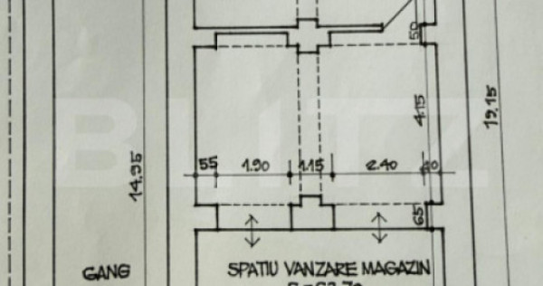 Spațiu comercial de &icirc;nchiriat, 80 mp &ndash; Ultracentral, zon