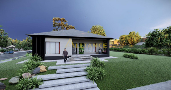 Casa parter moderna | 95 mp utili | 356 mp teren | Incalzire