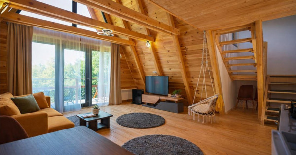 In incantare peisagistica,rafinata cabana, echipata,Moieciu,