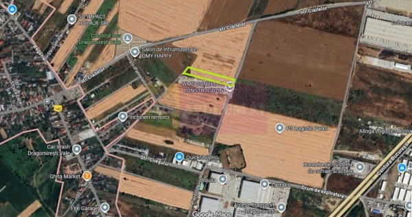 Dragomiresti-Vale, l&acirc;ngă Șoseaua de Centură, pretabil...