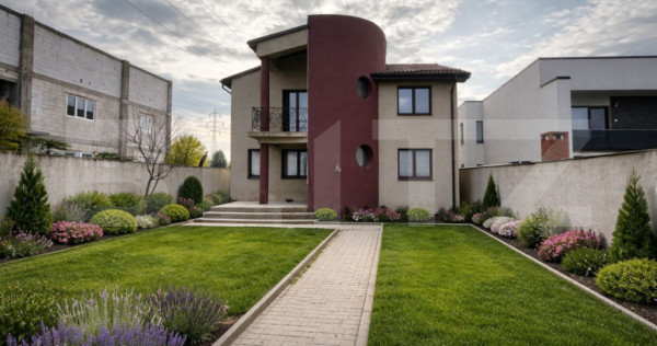 Vilă premium P+1, 200 mp utili, teren 438, alee privată, D