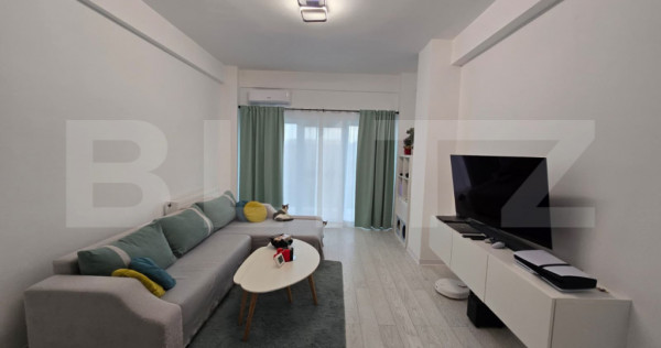 Apartament 2 camere, 61 mp, terasă 90 mp, zona Nord-Est