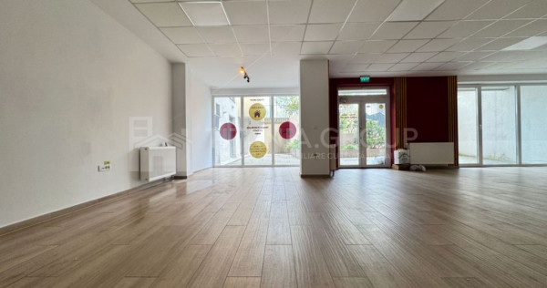 Spațiu comercial Kasper Coresi 100 mp, terasă 35mp